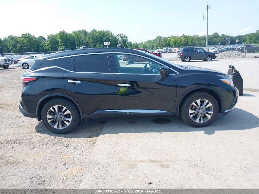 2016 Nissan Murano Sv VIN: 5N1AZ2MH5GN160048 Lot: 39918972