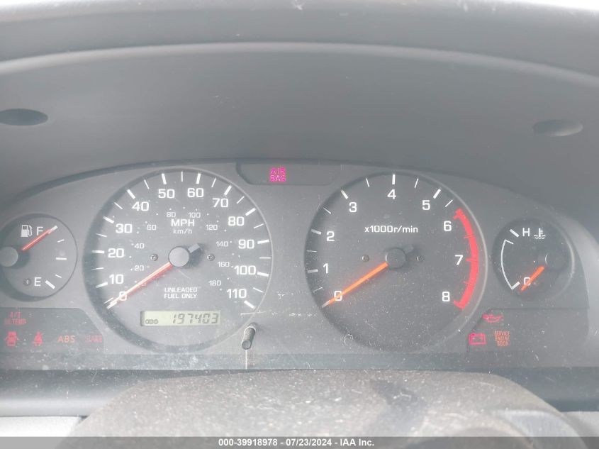 2000 Nissan Xterra Se/Xe VIN: 5N1ED28Y2YC533313 Lot: 39918978