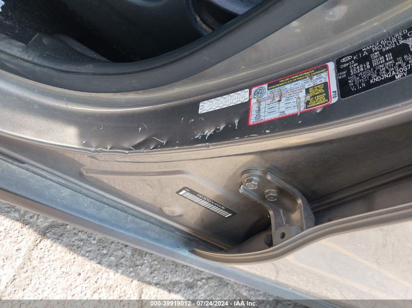 2016 Kia Soul VIN: KNDJN2A20G7244282 Lot: 39919012