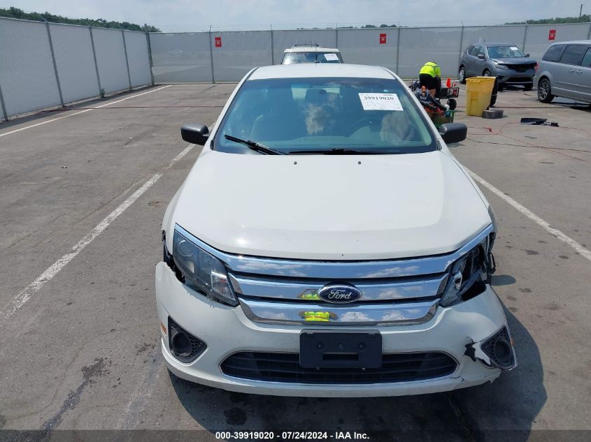 2012 Ford Fusion S VIN: 3FAHP0GA4CR411036 Lot: 39919020