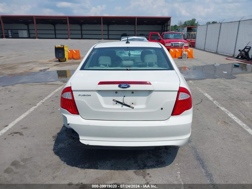 2012 Ford Fusion S VIN: 3FAHP0GA4CR411036 Lot: 39919020