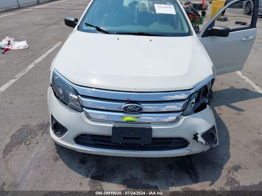 2012 Ford Fusion S VIN: 3FAHP0GA4CR411036 Lot: 39919020