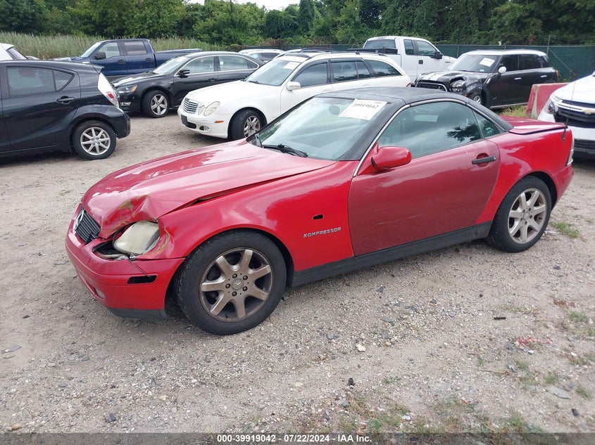 1998 Mercedes-Benz Slk 230 VIN: WDBKK47F0WF038188 Lot: 39919042