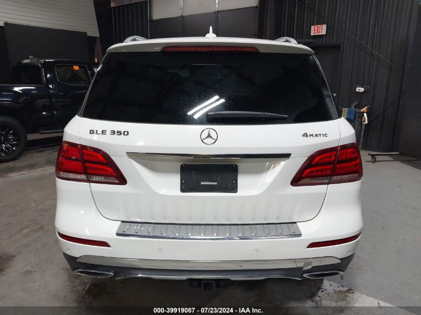 2018 Mercedes-Benz Gle 350 4Matic VIN: 4JGDA5HB7JB061784 Lot: 39919087