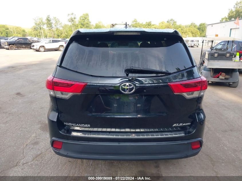 2017 Toyota Highlander Xle VIN: 5TDJZRFH4HS520822 Lot: 39919089
