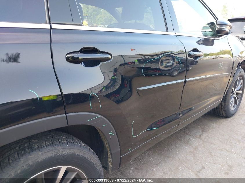 2017 Toyota Highlander Xle VIN: 5TDJZRFH4HS520822 Lot: 39919089