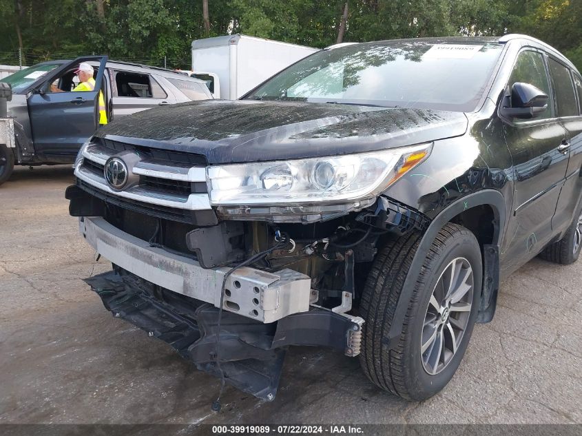 2017 Toyota Highlander Xle VIN: 5TDJZRFH4HS520822 Lot: 39919089