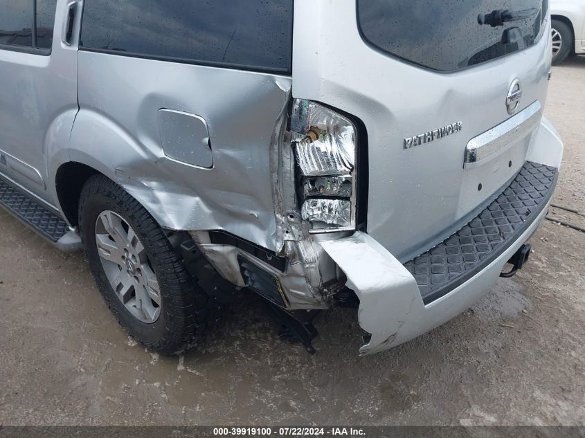 2010 Nissan Pathfinder Se VIN: 5N1AR1NBXAC621882 Lot: 39919100