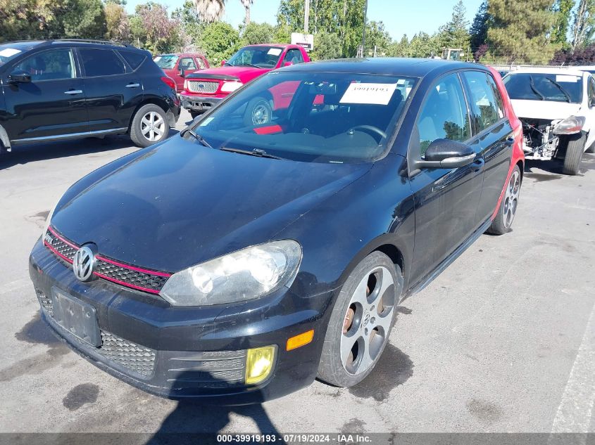 2012 Volkswagen Gti 4-Door VIN: WVWGV7AJ0CW029869 Lot: 39919193