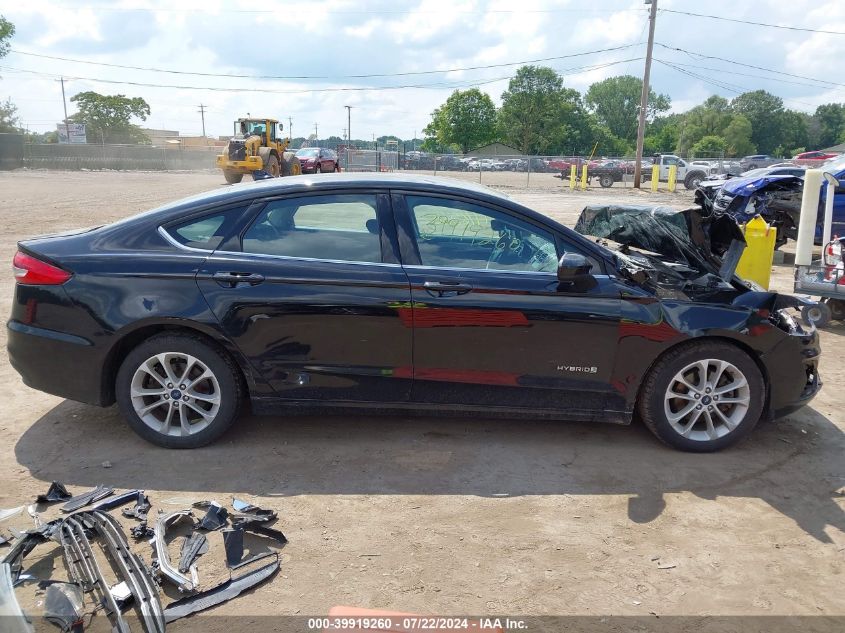 2019 Ford Fusion Hybrid Se VIN: 3FA6P0LU0KR180495 Lot: 39919260