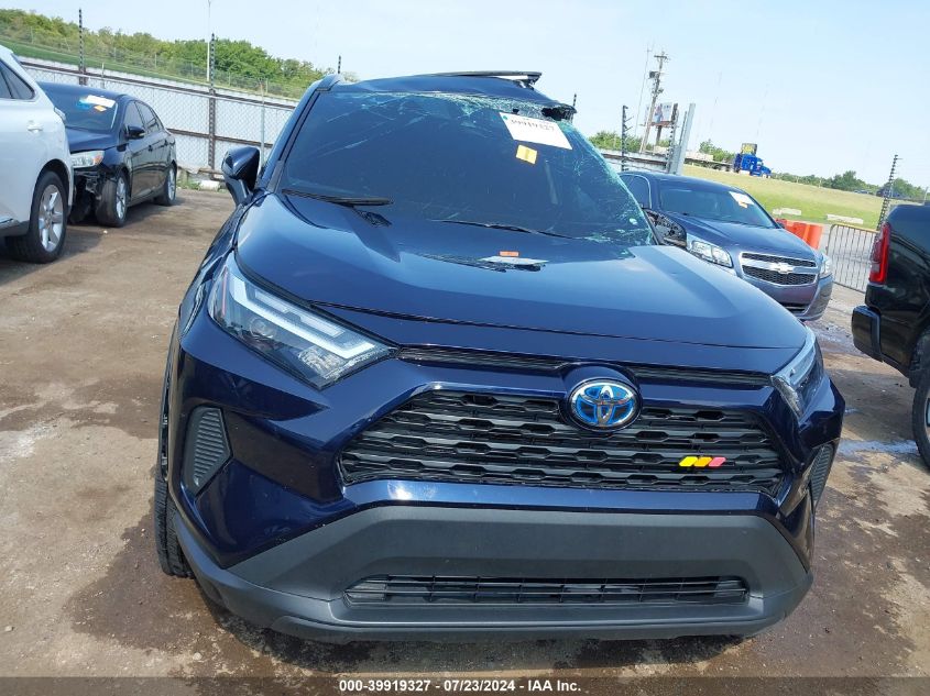 2022 Toyota Rav4 Hybrid Xle VIN: 2T3RWRFV9NW141004 Lot: 39919327