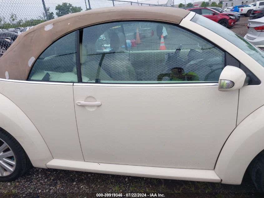 2009 Volkswagen New Beetle 2.5L VIN: 3VWRF31YX9M405513 Lot: 39919346