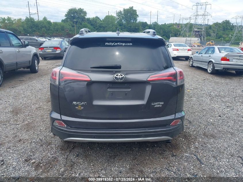 2016 Toyota Rav4 Limited VIN: JTMDFREV4GJ063096 Lot: 39919382