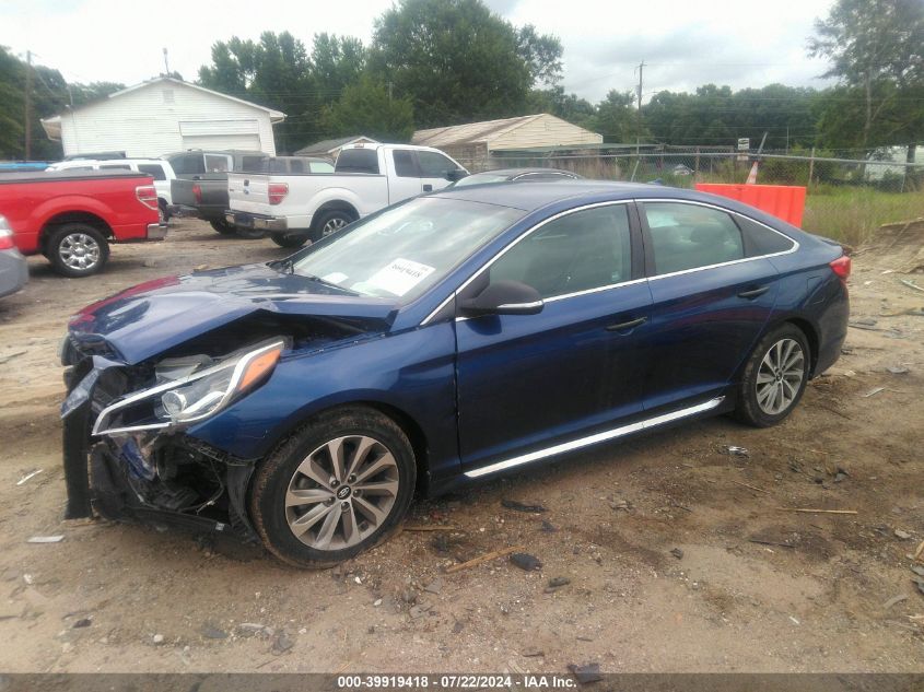 5NPE34AF2GH279388 2016 HYUNDAI SONATA - Image 2