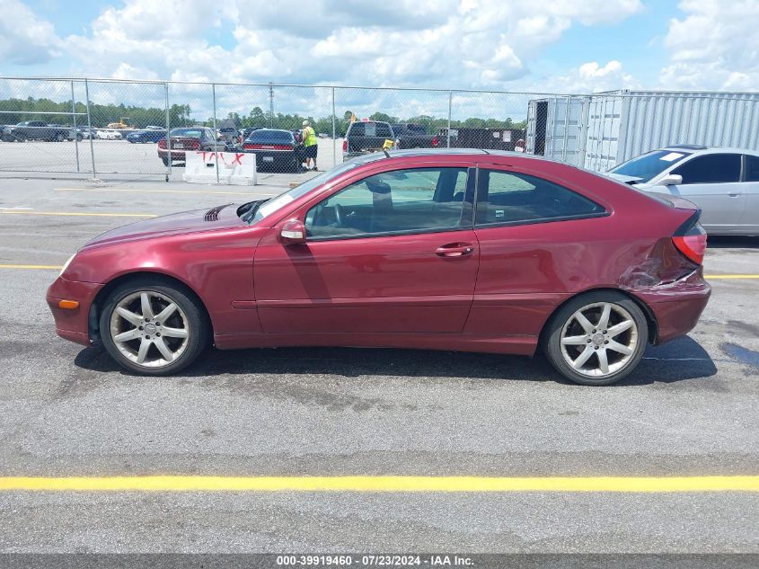 2004 Mercedes-Benz C 230K Sport Coupe VIN: WDBRN40J64A598280 Lot: 39919460