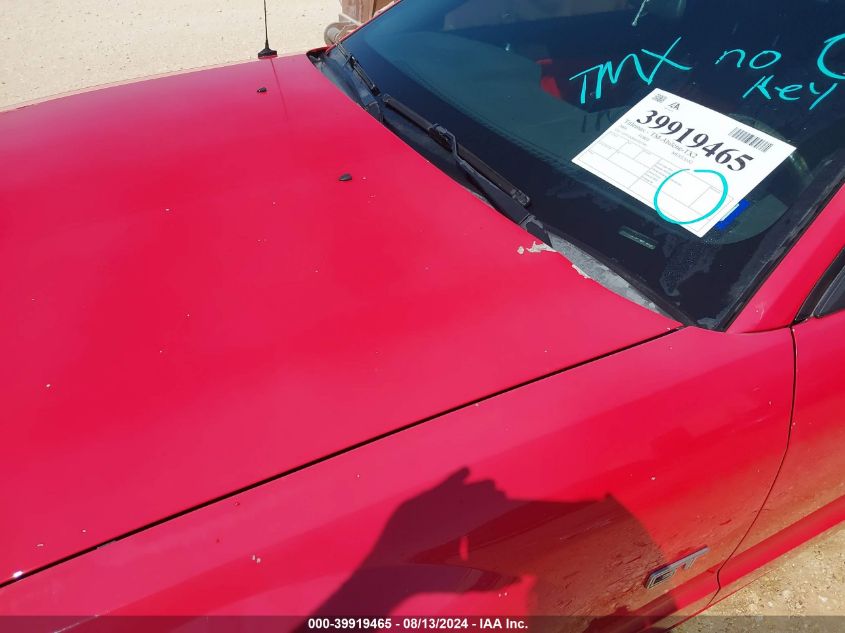 2006 Ford Mustang Gt VIN: 1ZVFT82H865223740 Lot: 39919465