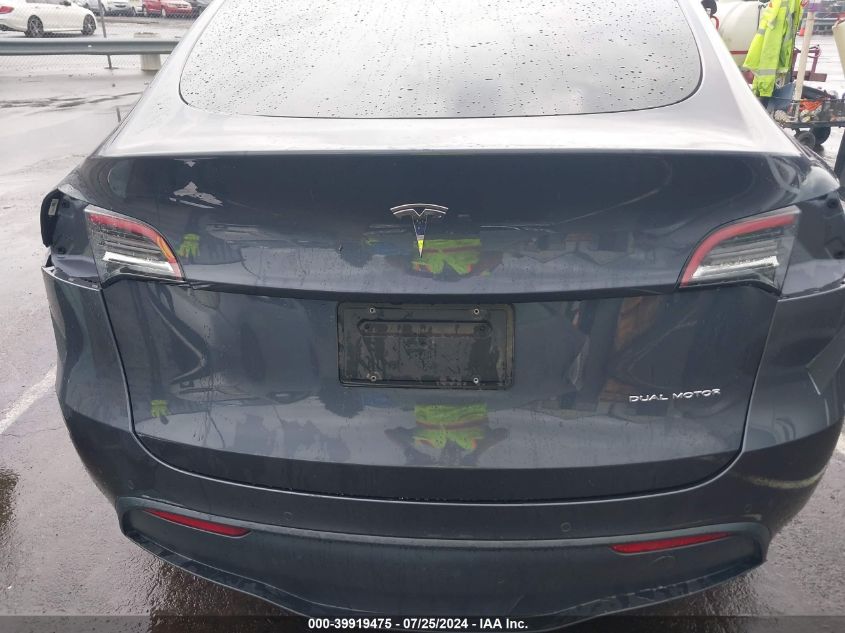 2021 Tesla Model Y Long Range Dual Motor All-Wheel Drive VIN: 5YJYGDEE3MF267845 Lot: 39919475