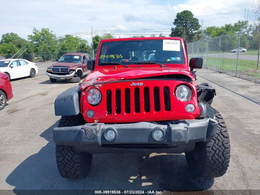 2016 Jeep Wrangler Sport VIN: 1C4AJWAG1GL200460 Lot: 39919536