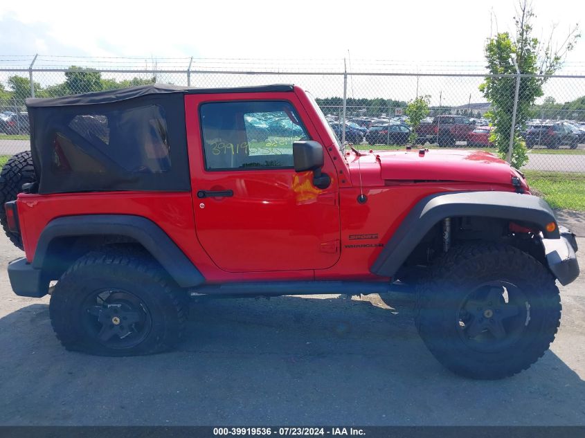 2016 Jeep Wrangler Sport VIN: 1C4AJWAG1GL200460 Lot: 39919536