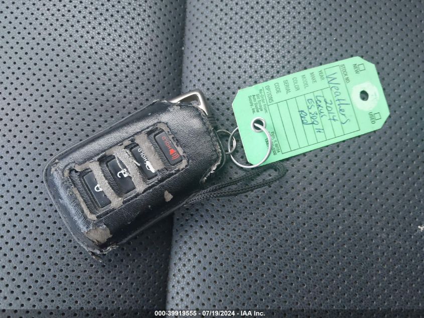 2014 Lexus Es 300H VIN: JTHBW1GG6E2060312 Lot: 39919555