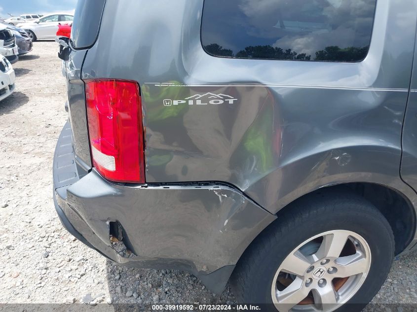 2010 Honda Pilot Ex-L VIN: 5FNYF3H66AB016685 Lot: 39919592