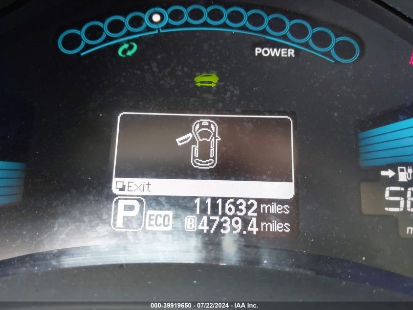 2015 Nissan Leaf S VIN: 1N4AZ0CP4FC326030 Lot: 39919650