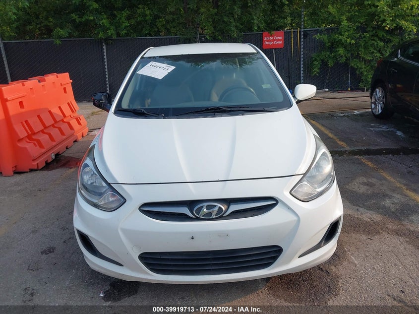 2012 Hyundai Accent Gs VIN: KMHCT5AEXCU058895 Lot: 39919713