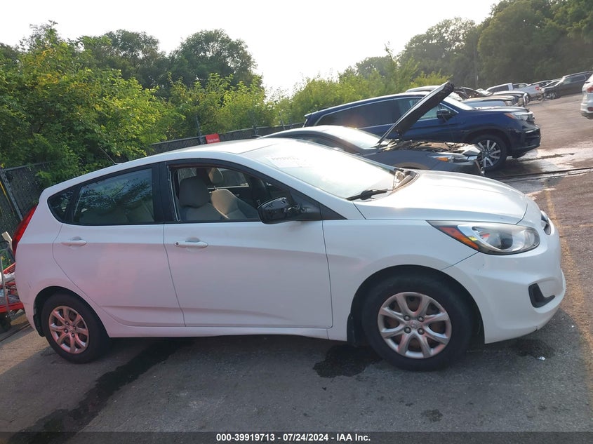 2012 Hyundai Accent Gs VIN: KMHCT5AEXCU058895 Lot: 39919713