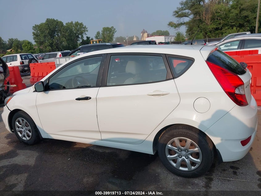 2012 Hyundai Accent Gs VIN: KMHCT5AEXCU058895 Lot: 39919713