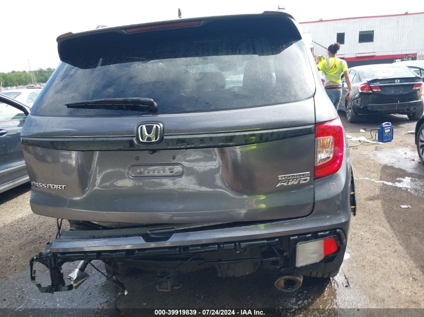2019 Honda Passport Touring VIN: 5FNYF8H92KB003439 Lot: 39919839