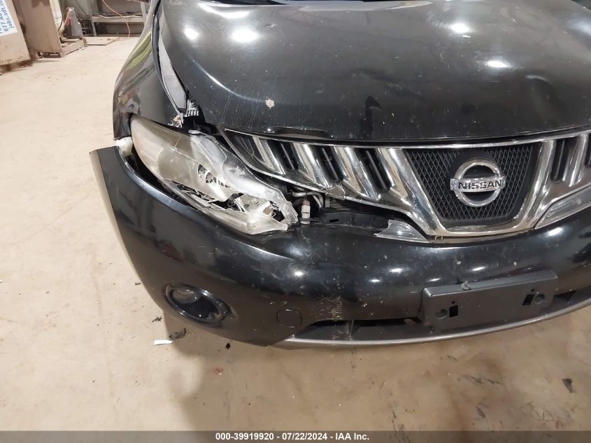 2009 Nissan Murano Sl VIN: JN8AZ18W59W212349 Lot: 39919920