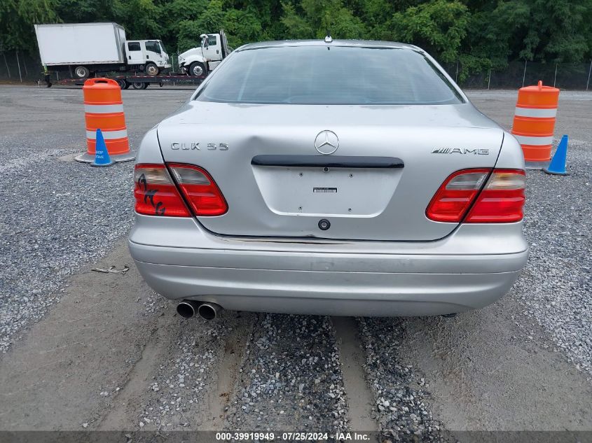 2001 Mercedes-Benz Clk 55 Amg VIN: WDBLJ74G51F167543 Lot: 39919949