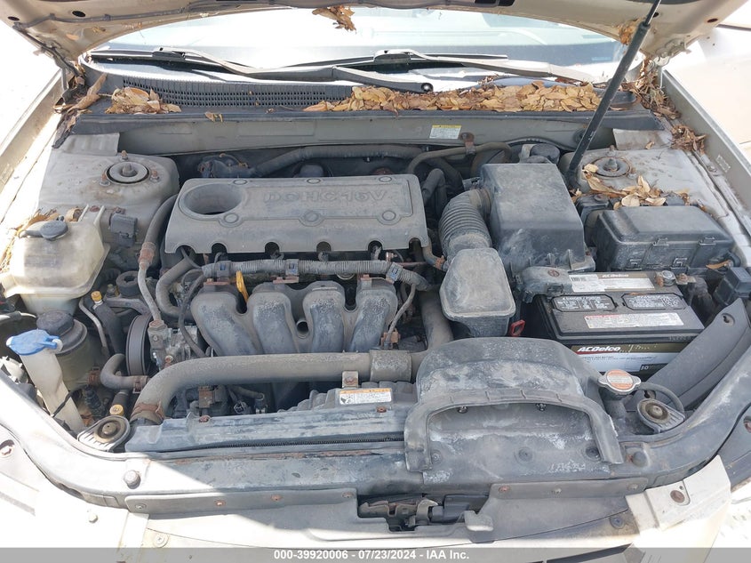 2010 Hyundai Sonata Gls VIN: 5NPET4AC6AH578105 Lot: 39920006