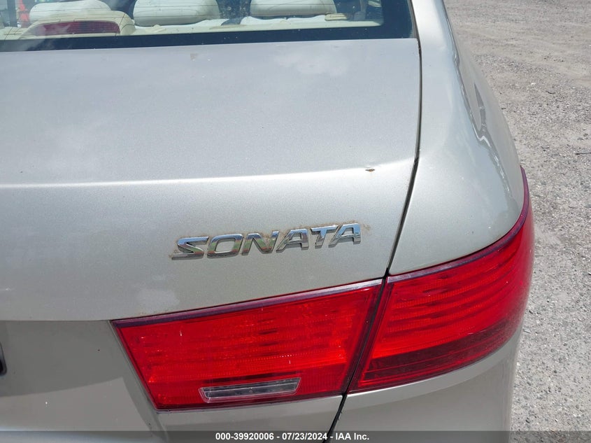 2010 Hyundai Sonata Gls VIN: 5NPET4AC6AH578105 Lot: 39920006