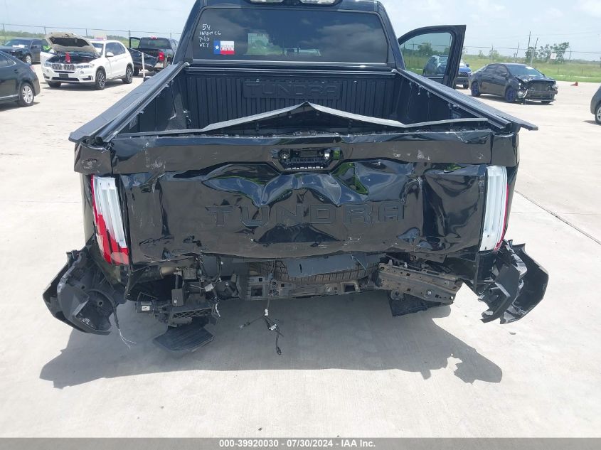 2023 Toyota Tundra Crewmax Platinum/Crewmax 1794 VIN: 5TFNC5DB0PX038710 Lot: 39920030