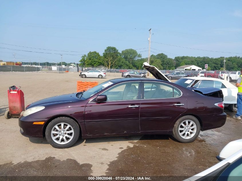 2004 Lexus Es 330 VIN: JTHBA30G645014495 Lot: 39920046