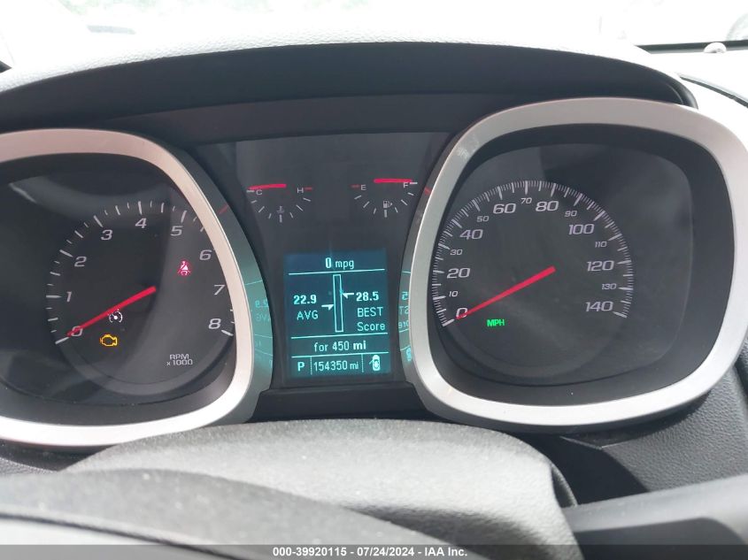 2013 Chevrolet Equinox 1Lt VIN: 2GNFLEEK7D6262997 Lot: 39920115