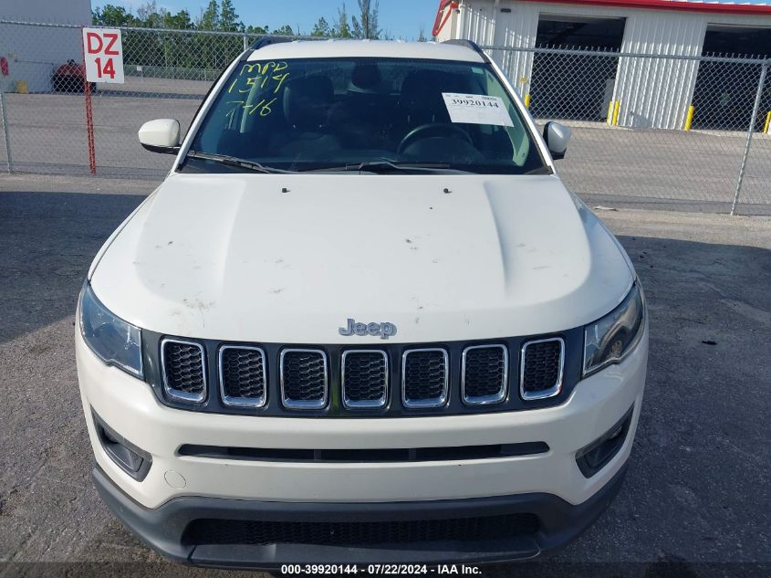 2019 Jeep Compass Latitude Fwd VIN: 3C4NJCBB9KT851514 Lot: 39920144