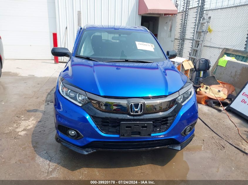 2022 Honda Hr-V Awd Sport VIN: 3CZRU6H19NM717541 Lot: 39920178