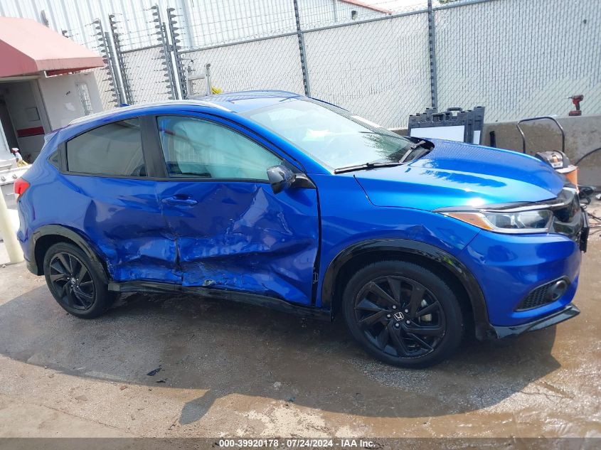 2022 Honda Hr-V Awd Sport VIN: 3CZRU6H19NM717541 Lot: 39920178