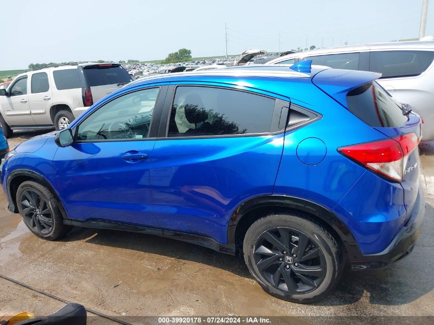 2022 Honda Hr-V Awd Sport VIN: 3CZRU6H19NM717541 Lot: 39920178