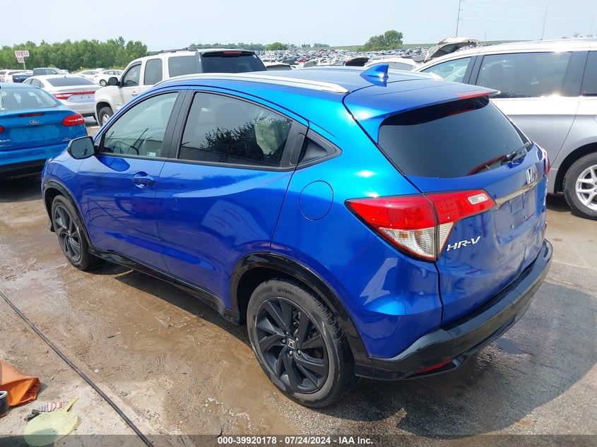 VIN 3CZRU6H19NM717541 2022 HONDA HR-V AWD SPORT