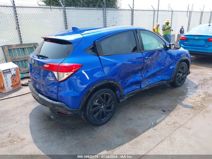 VIN 3CZRU6H19NM717541 2022 HONDA HR-V AWD SPORT