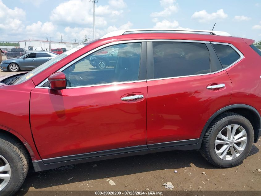 2016 Nissan Rogue Sv VIN: KNMAT2MV1GP603568 Lot: 39920209