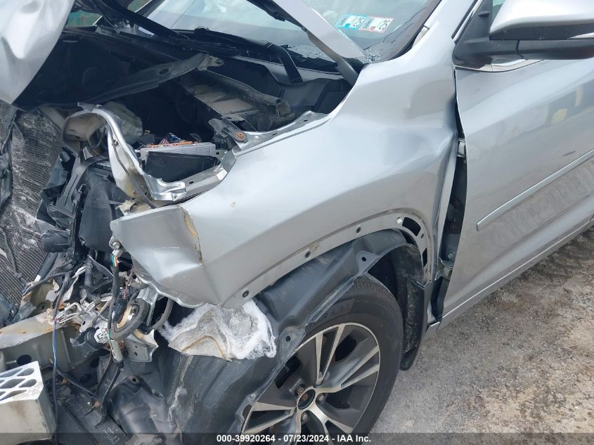 2016 Toyota Highlander Xle V6 VIN: 5TDJKRFH4GS296566 Lot: 39920264