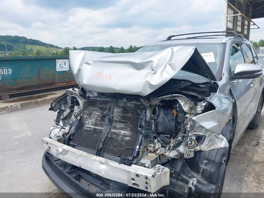 2016 Toyota Highlander Xle V6 VIN: 5TDJKRFH4GS296566 Lot: 39920264