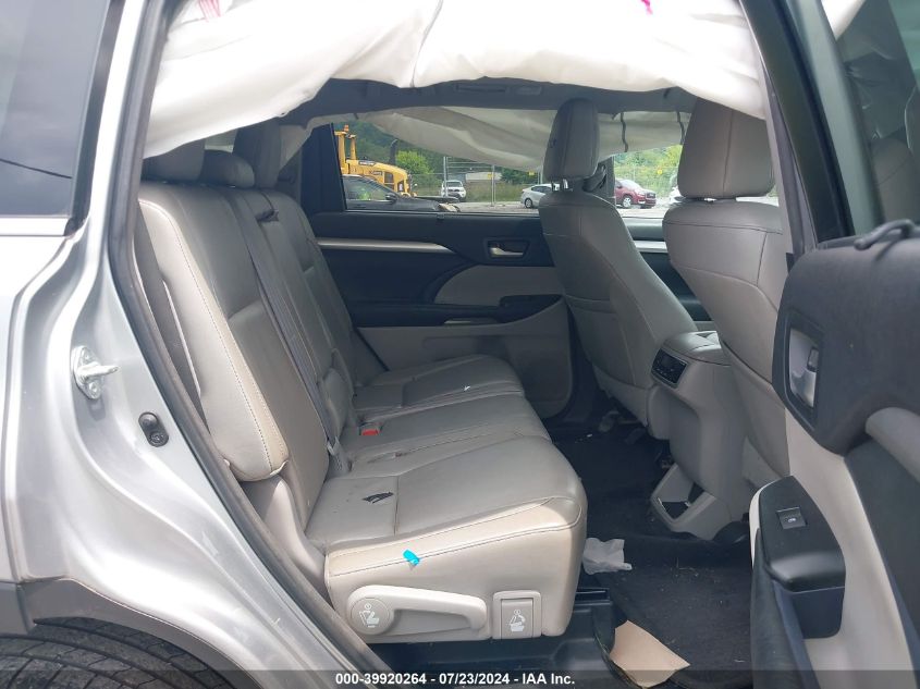 2016 Toyota Highlander Xle V6 VIN: 5TDJKRFH4GS296566 Lot: 39920264