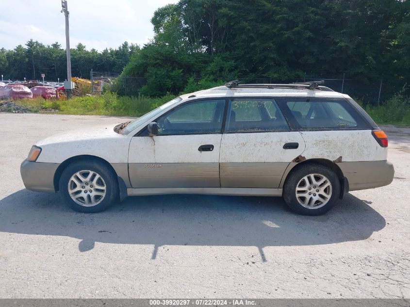 2000 Subaru Outback VIN: 4S3BH6655Y6636980 Lot: 39920297