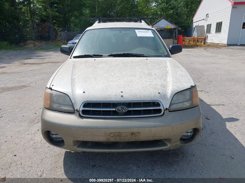 2000 Subaru Outback VIN: 4S3BH6655Y6636980 Lot: 39920297