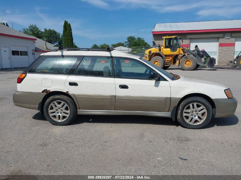 2000 Subaru Outback VIN: 4S3BH6655Y6636980 Lot: 39920297